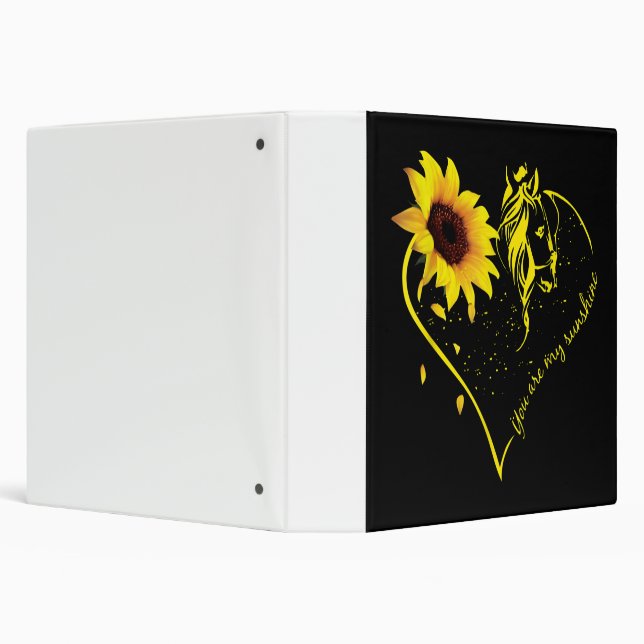 Classeur Vous Êtes Mon Sunshine Tournesol Et Cheval (Arrière-plan)