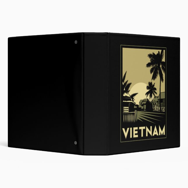 Classeur voyage d'art déco du Vietnam Asie du Sud-Est rétro (Arrière-plan)