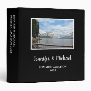 Classeur Voyage personnel vacances moderne photo noir