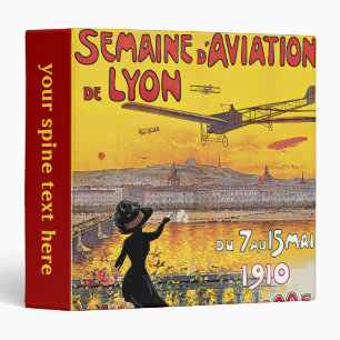 Classeur Voyage Vintage, Avions d'Aviation, Lyon, France