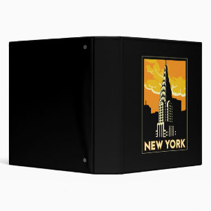 Classeur voyage vintage de New York Etats-Unis Etats-Unis