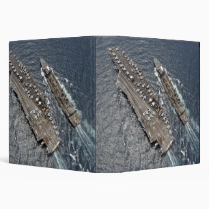Classeur Vue aérienne de porte-avions USS Ronald Reag