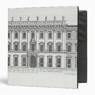 Classeur Vue de la façade de Palazzo Chigi, Rome, designe