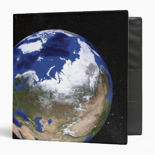 Classeur Vue de la Terre montrant la région arctique