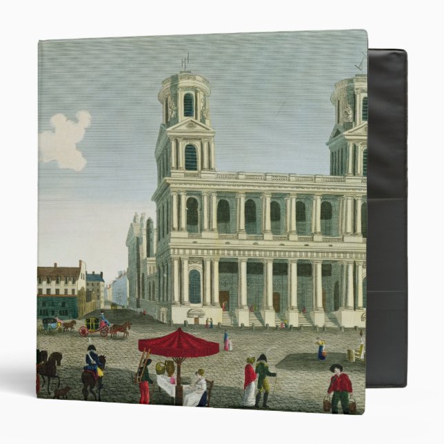 Classeur Vue de l'église du Saint-Sulpice (Devant/Intérieur)