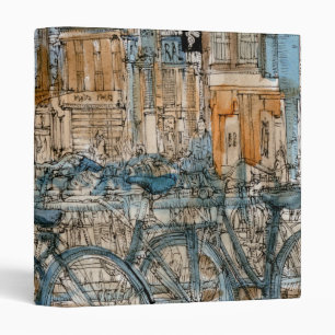 Classeur Vue de New York City d'aquarelle des destinations