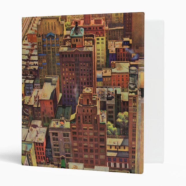 Classeur Vue de New York par John Falter (Devant/intérieur)