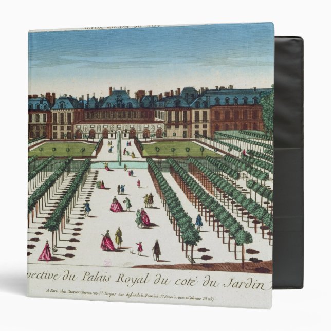 Classeur Vue de perspective du Palais Royal (Devant/Intérieur)
