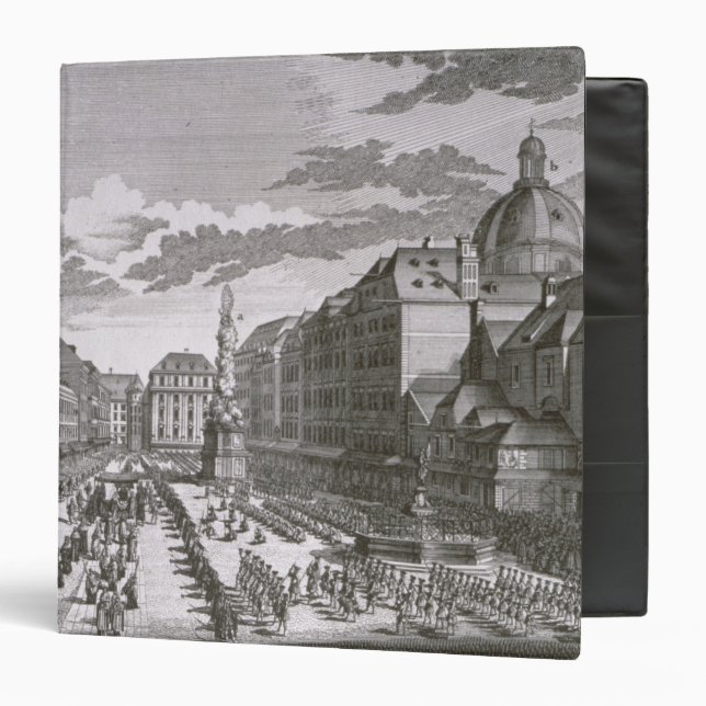 Classeur Vue d'un cortège dans le Graben (Devant/Intérieur)