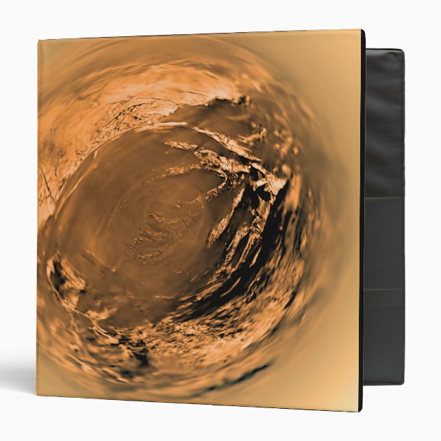 Classeur Vue en oeil de poisson de la surface de Titan (Devant/Intérieur)