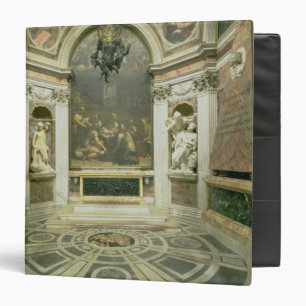 Classeur Vue intérieure de la chapelle octogonale de Chigi
