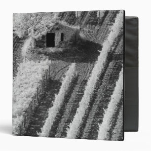 Classeur Vue noir et blanc d'une petite grange en pierre