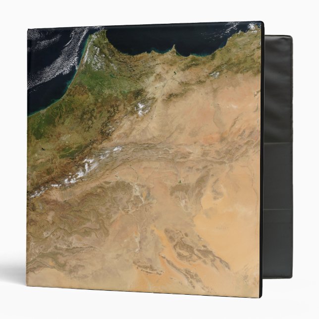 Classeur Vue satellite du Maroc (Devant/Intérieur)