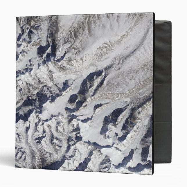 Classeur Vue satellite d'un glacier himalayen (Devant/Intérieur)