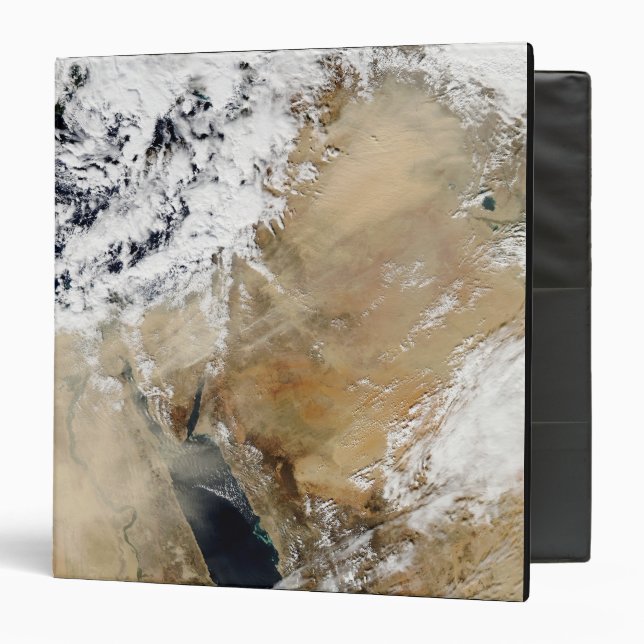 Classeur Vue satellite sur la Méditerranée orientale (Devant/Intérieur)