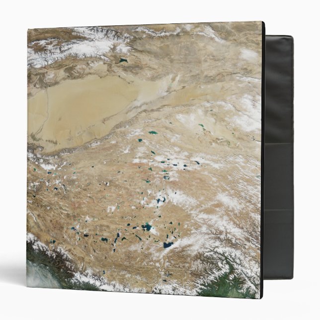 Classeur Vue satellite sur le plateau tibétain (Devant/Intérieur)