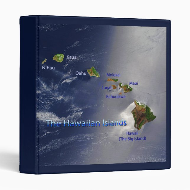 Classeur Vue sur les îles Hawaiiennes (Devant/Côté)
