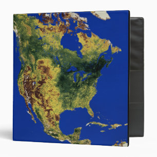 Classeur Vue topographique de l'Amérique du Nord et de l'Am