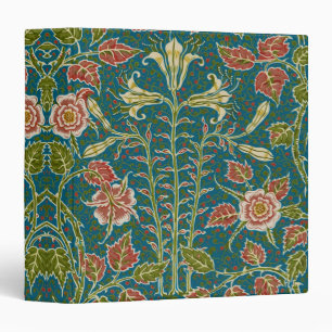 Classeur Walter Crane Fleur de Lys et Rose Florale Vintage