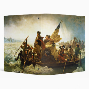 Classeur Washington Traverser le Delaware par Emanuel Leutz