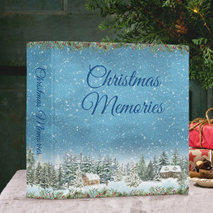 Classeur Watercolor Winter Wonderland Noël souvenirs