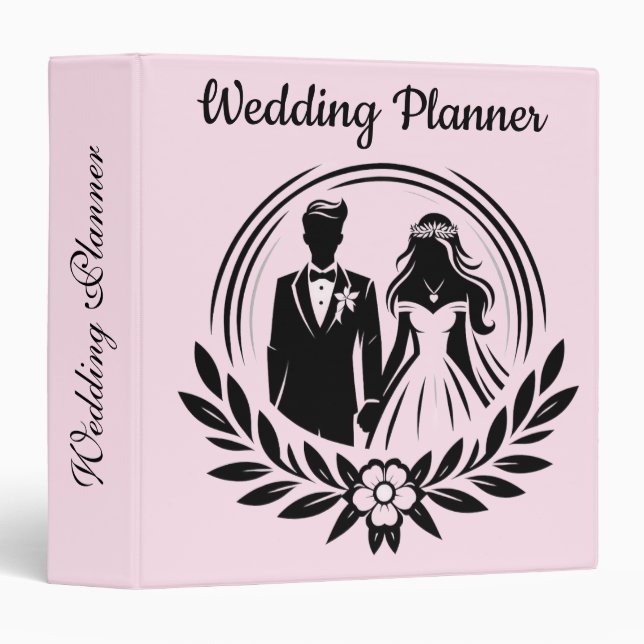 Classeur Wedding Planner Binder (Devant/Côté)