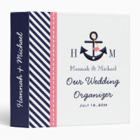 Wedding planner d'Ancre bleu rose de la marine