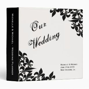 Classeur Wedding planner de Fleur de Lis Pattern