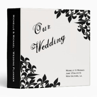 Classeur Wedding planner de Fleur de Lis Pattern