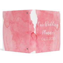 Classeur Wedding planner de lavage couleur rose