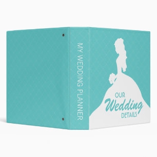 Classeur Wedding planner de silhouette de jeune mariée