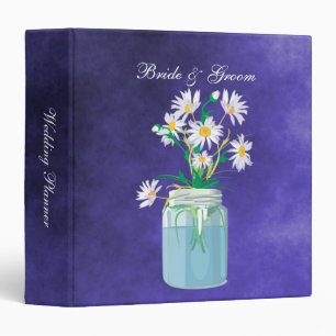 Classeur Wedding planner des marguerites d'été