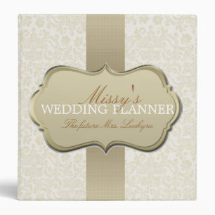 Classeur Wedding planner en ivoire de dentelle