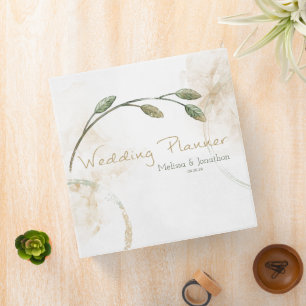 Classeur Wedding planner Floral vert Gold Sage