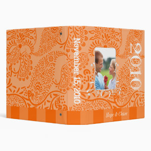 Classeur Wedding planner Gold Lime Paisley Fiançailles Phot