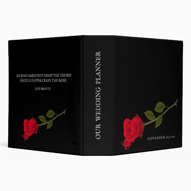 Classeur Wedding planner gothique Bloody Rose Photo et Cita (Arrière-plan)