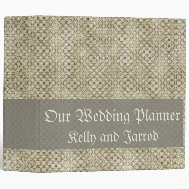 Classeur Wedding planner médiéval (Devant/Côté)