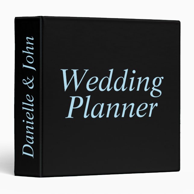 Classeur wedding planner moderne minimal (Devant/Côté)