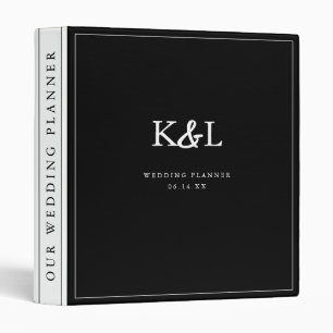 Classeur Wedding planner moderne Monogramme Ampersand