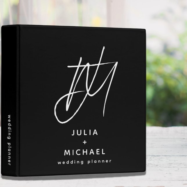 Classeur Wedding planner noir et blanc (Créateur téléchargé)