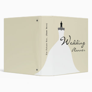 Classeur Wedding planner - pleine robe de mariage sans