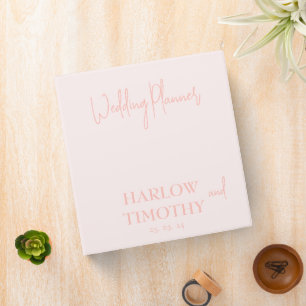 CLASSEUR WEDDING PLANNER ROSE BLANC