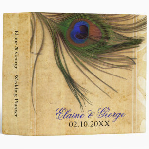 Classeur Wedding planner Rustique Peacock