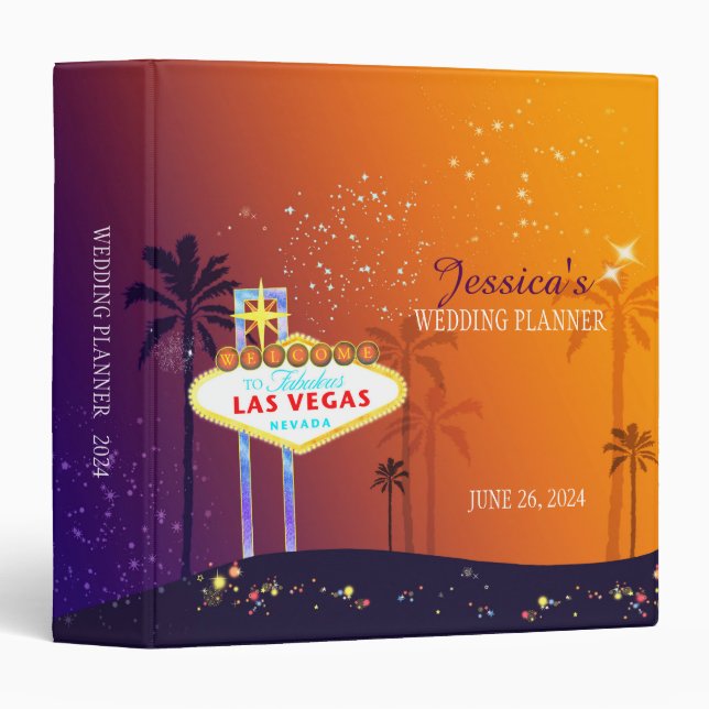 Classeur Wedding planner Twilight Las Vegas (Devant/Côté)