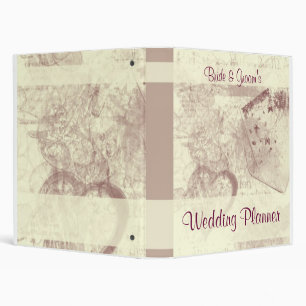 Classeur Wedding planner vintage de carte postale