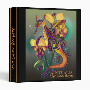 Classeur Weedy Seadragon avec orchidées