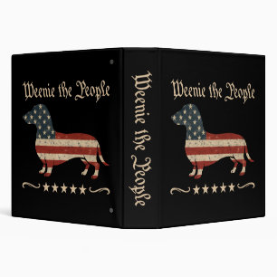 Classeur Weenie Le Peuple Dachshund 4 juillet