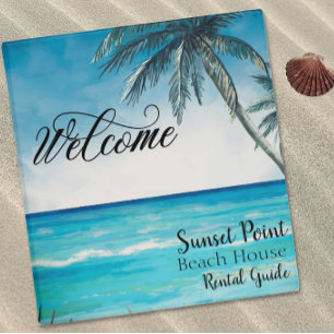Classeur Welcome Beach House Location de propriété Livre d'