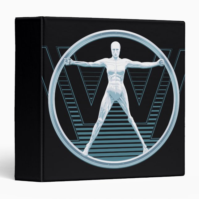 Classeur Westworld | Logo Vitruvian Android (Devant/Côté)