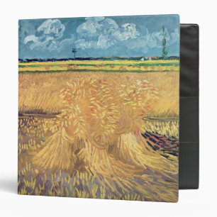 Classeur Wheatfield de Vincent van Gogh avec des gerbes,